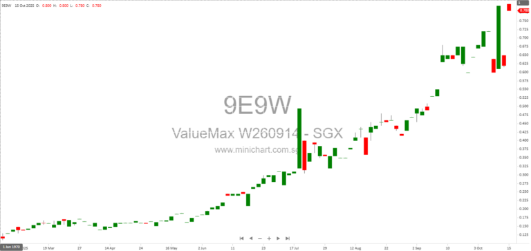 ValueMax Group Issues 20,000 New Shares Through Warrant Exercise at S$0.36 Each 1