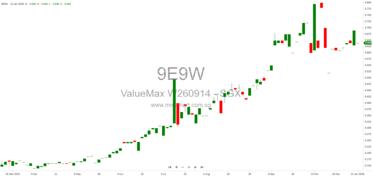 ValueMax Group Allots 14,800 New Shares Following Warrant Exercise at S$0.36 Each