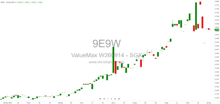 ValueMax Group Issues 365,280 New Shares Following Warrant Exercise at S$0.36 Each